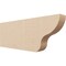 Ekena Millwork 2in. W x 6in. H x 16in. L Greensboro Woodgrain TimberThane Rafter Tail, Primed Tan RFTUR02X06X16GRNRCPR - alternate 1